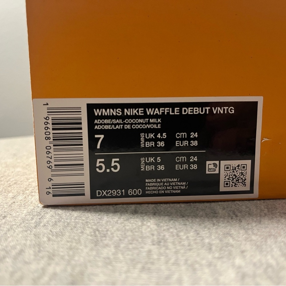 Nike Waffle Debut Vintage Adobe Sail Coconut milk Women's Shoe Size 7 DX2931-600 - Picture 11 of 11